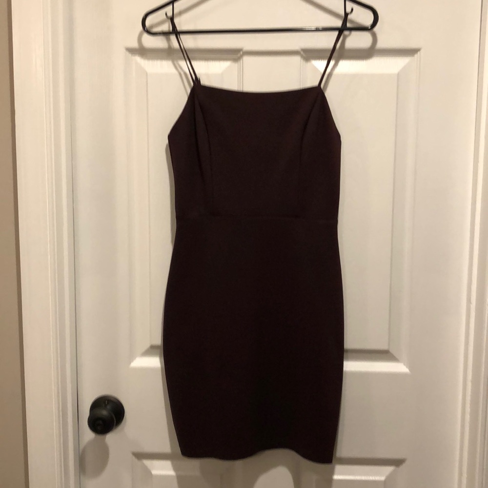 ASTR Dark brown dress